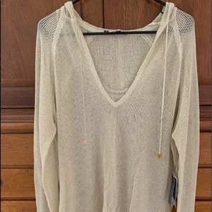 Gold tone light weight hoodie